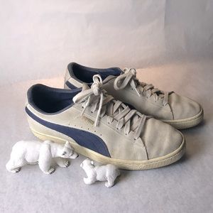 beige/navy puma suede classic_man